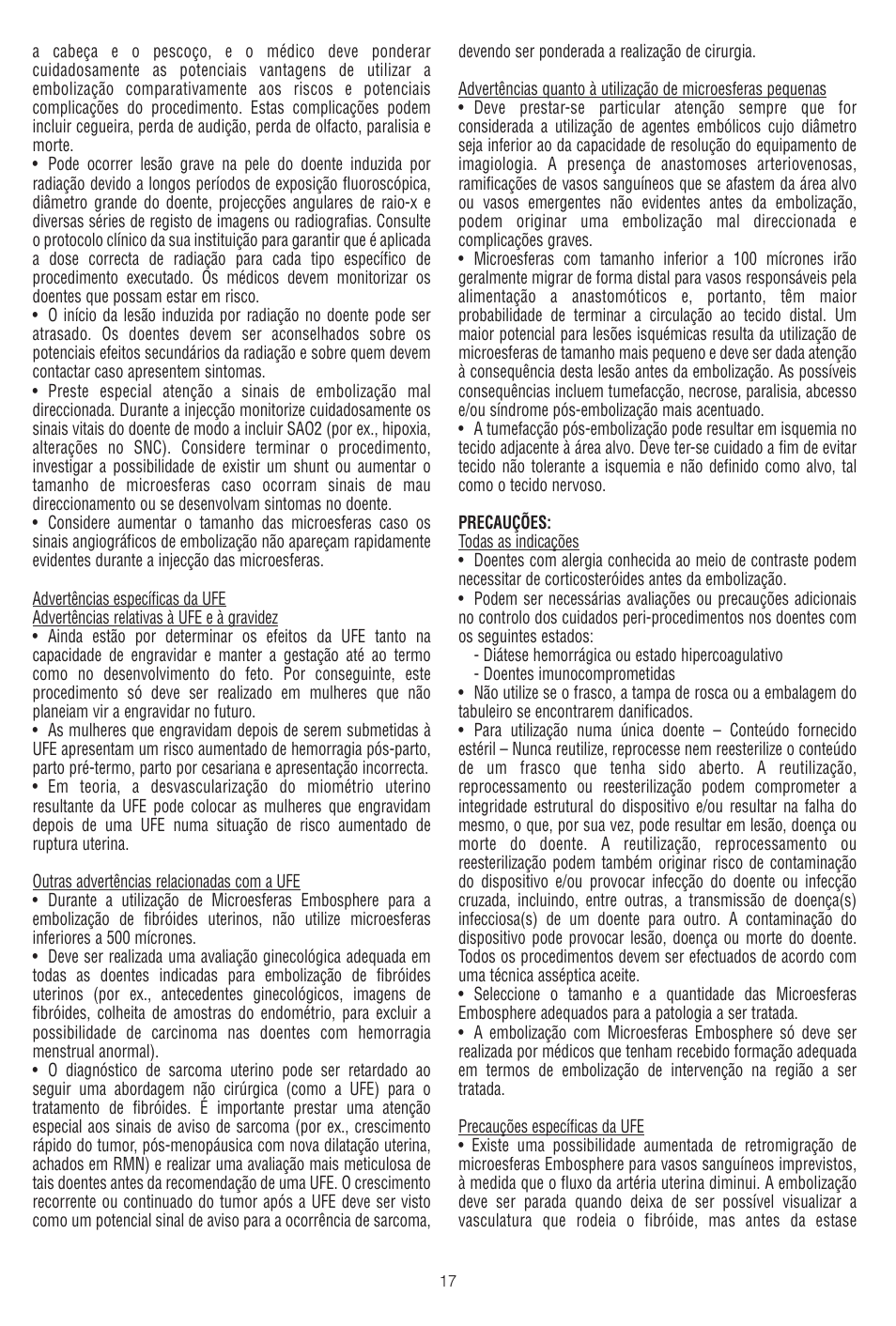 Merit Medical Embosphere Microspheres Sterile Vial IFU-US User Manual | Page 17 / 40