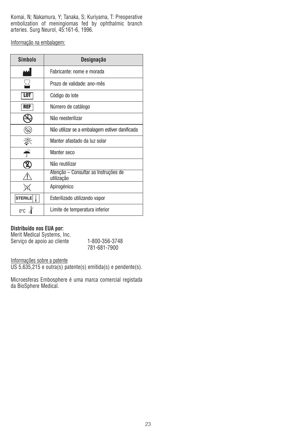 Merit Medical Embosphere Microspheres Sterile Vial IFU-US User Manual | Page 23 / 40