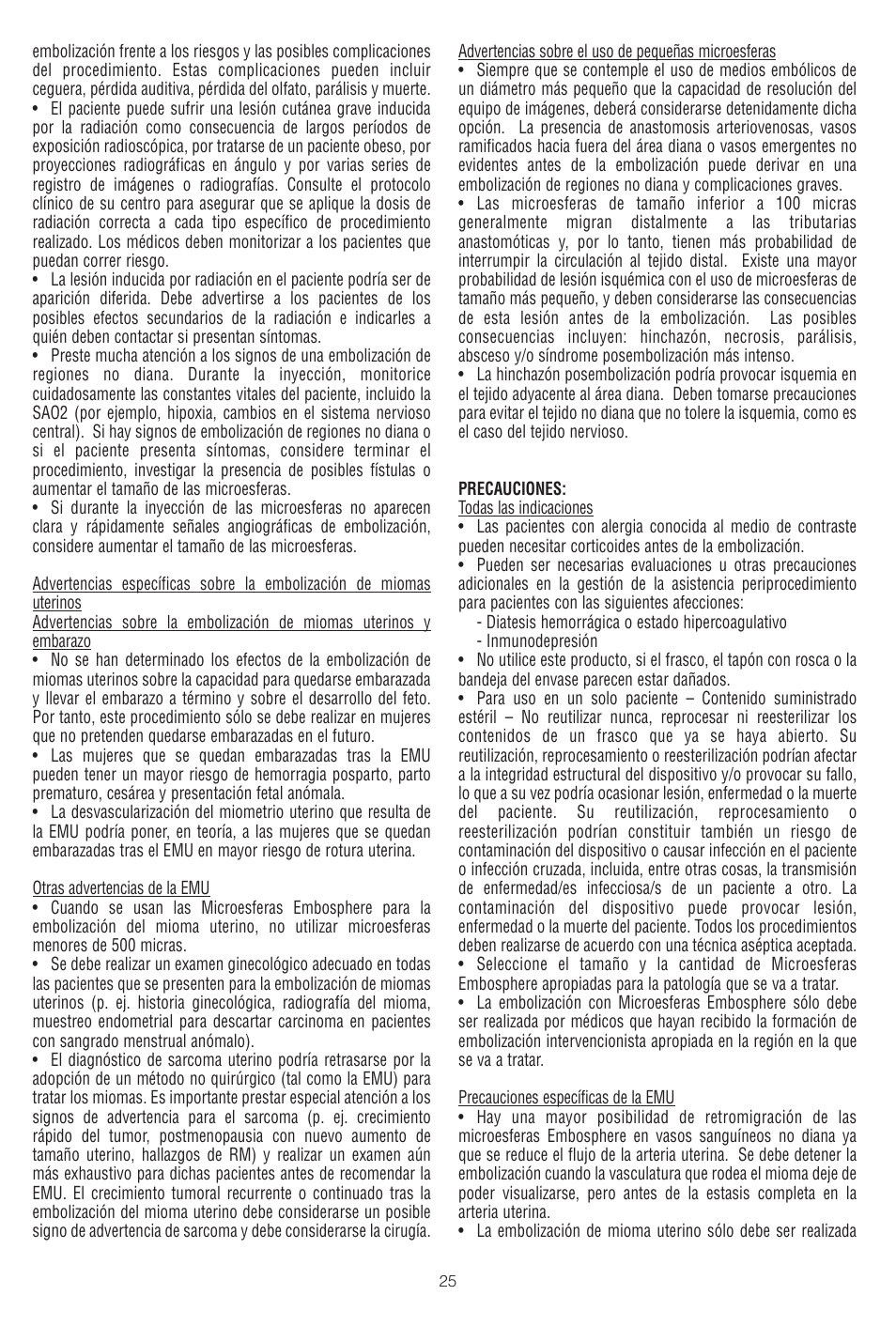 Merit Medical Embosphere Microspheres Sterile Vial IFU-US User Manual | Page 25 / 40