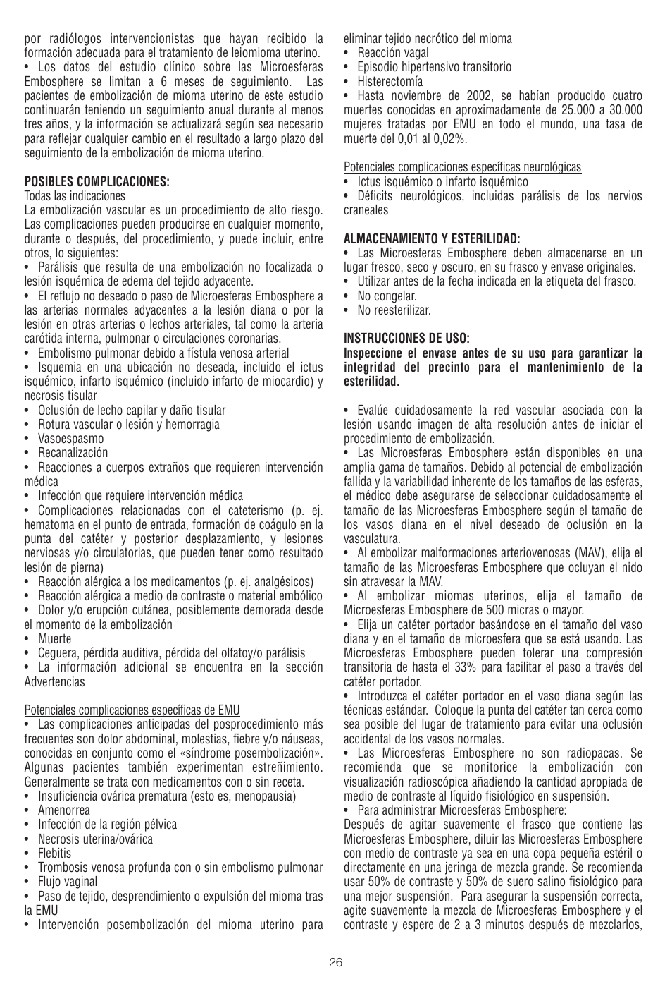 Merit Medical Embosphere Microspheres Sterile Vial IFU-US User Manual | Page 26 / 40