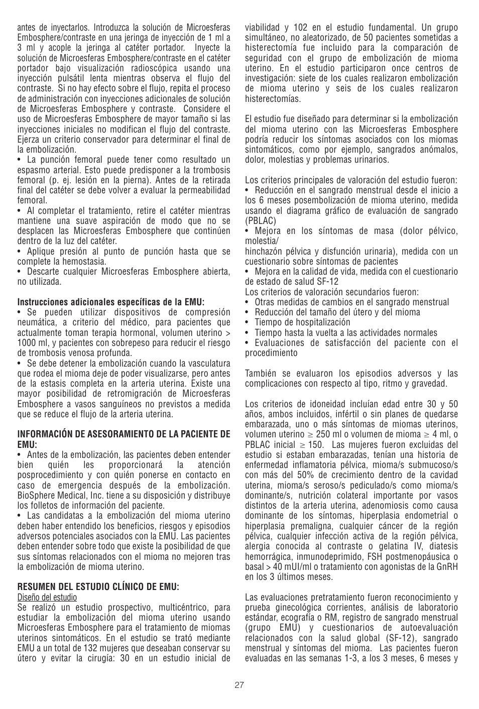 Merit Medical Embosphere Microspheres Sterile Vial IFU-US User Manual | Page 27 / 40