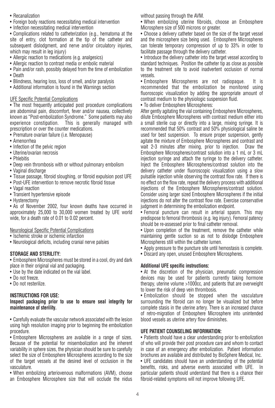 Merit Medical Embosphere Microspheres Sterile Vial IFU-US User Manual | Page 4 / 40