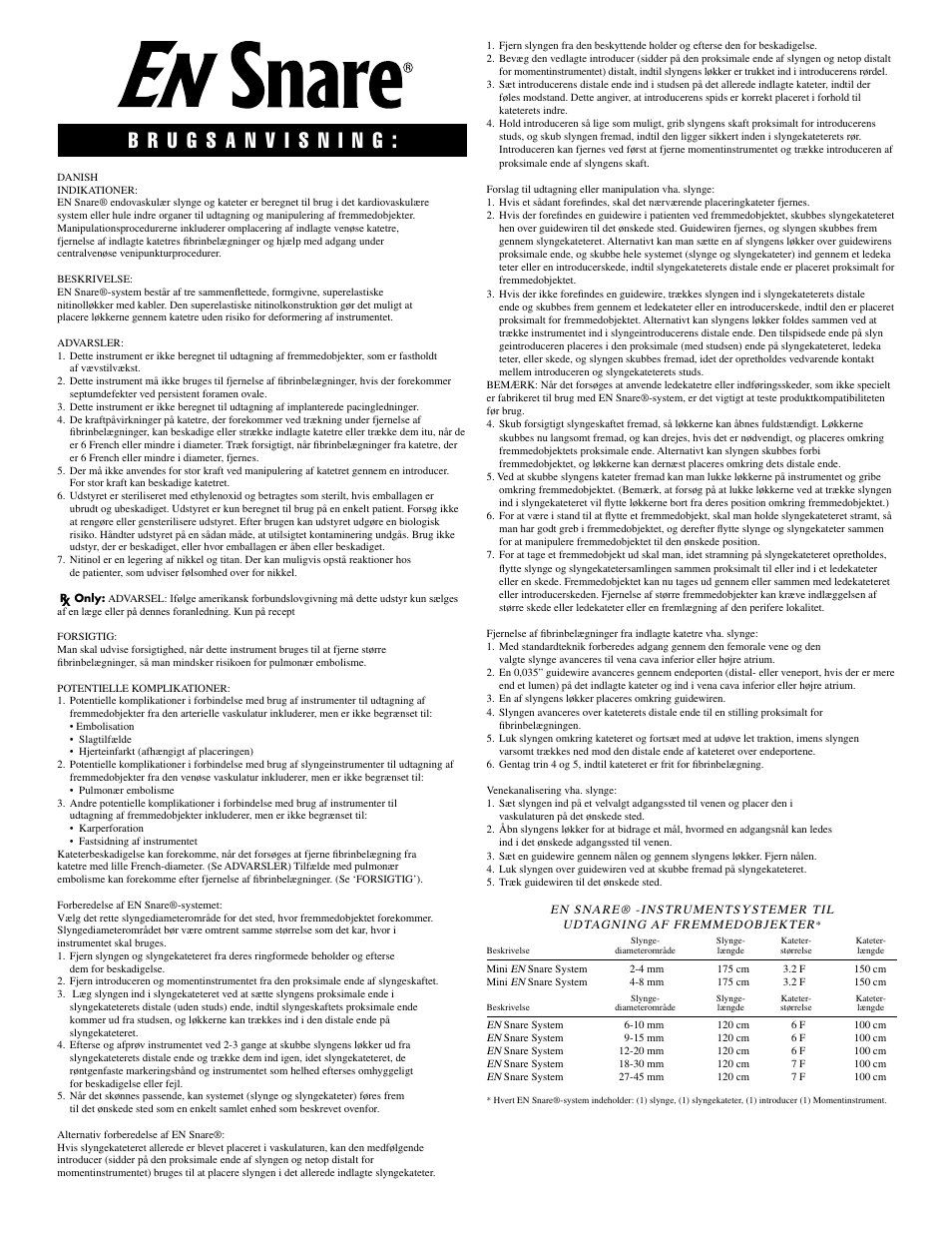 Merit Medical EN Snare Endovascular Snare System User Manual | Page 11 / 16