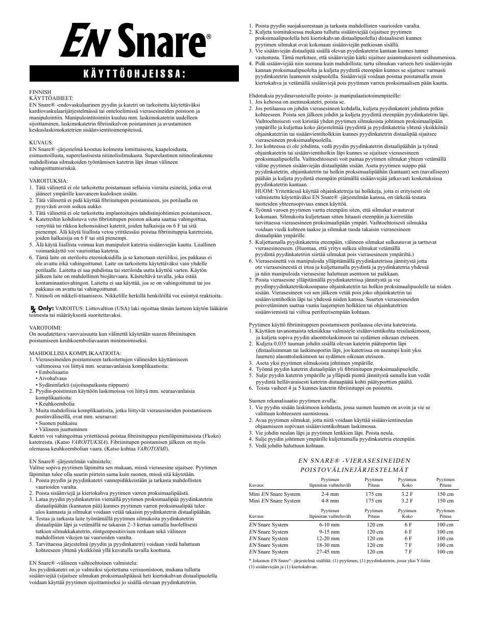 Merit Medical EN Snare Endovascular Snare System User Manual | Page 13 / 16