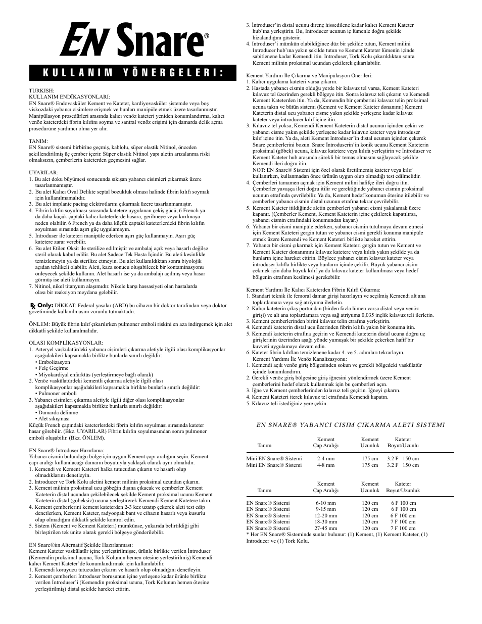 Merit Medical EN Snare Endovascular Snare System User Manual | Page 15 / 16