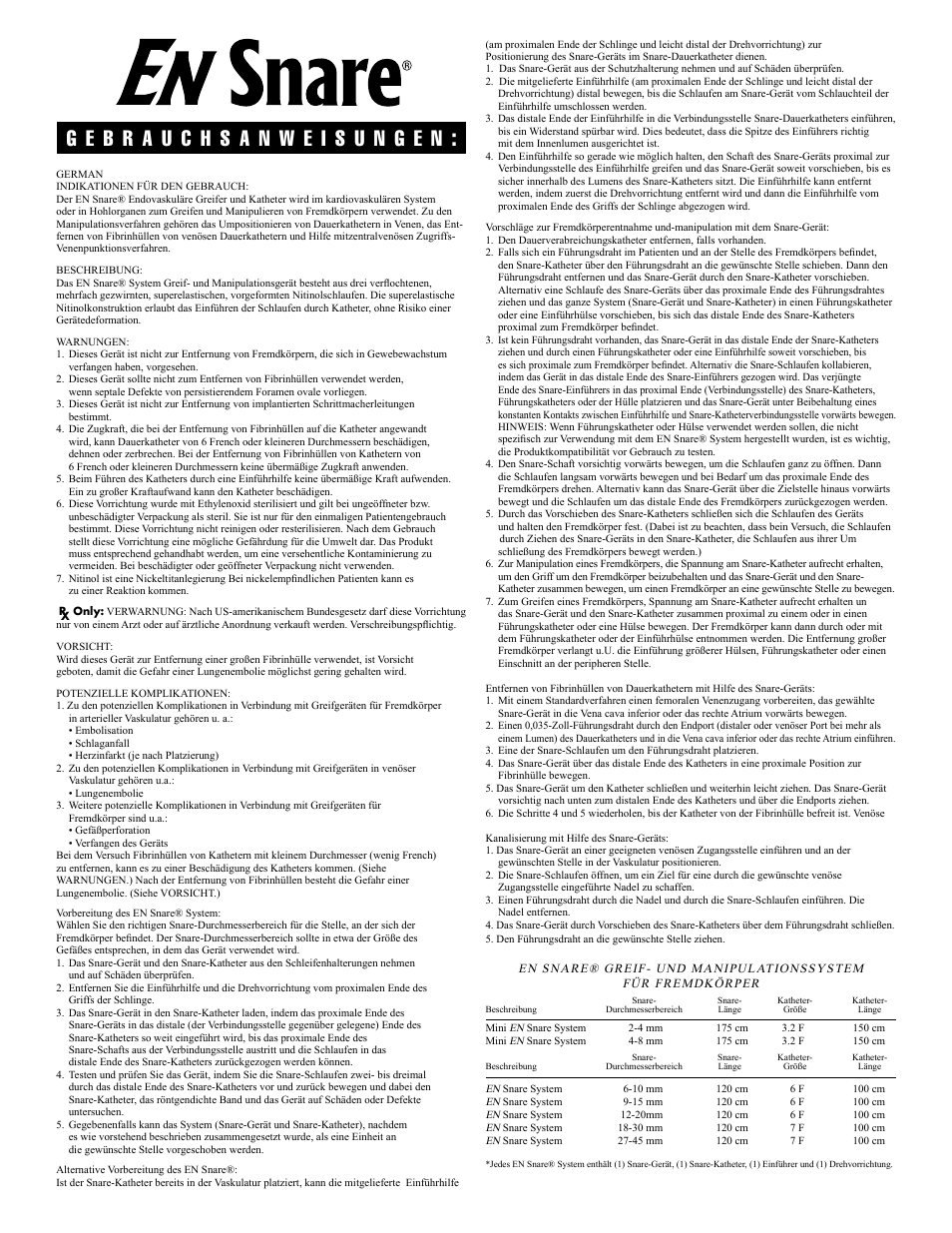 Merit Medical EN Snare Endovascular Snare System User Manual | Page 6 / 16