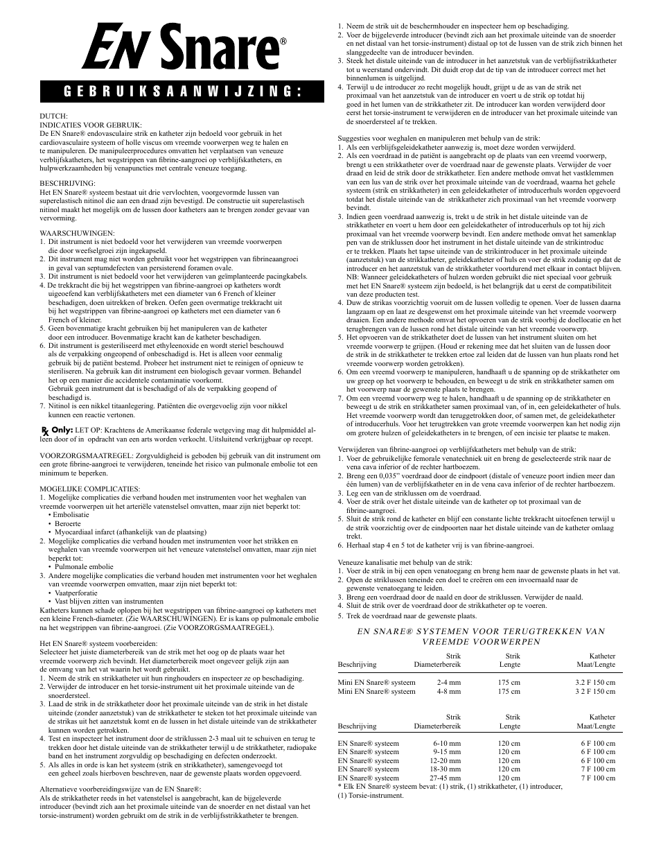 Merit Medical EN Snare Endovascular Snare System User Manual | Page 9 / 16