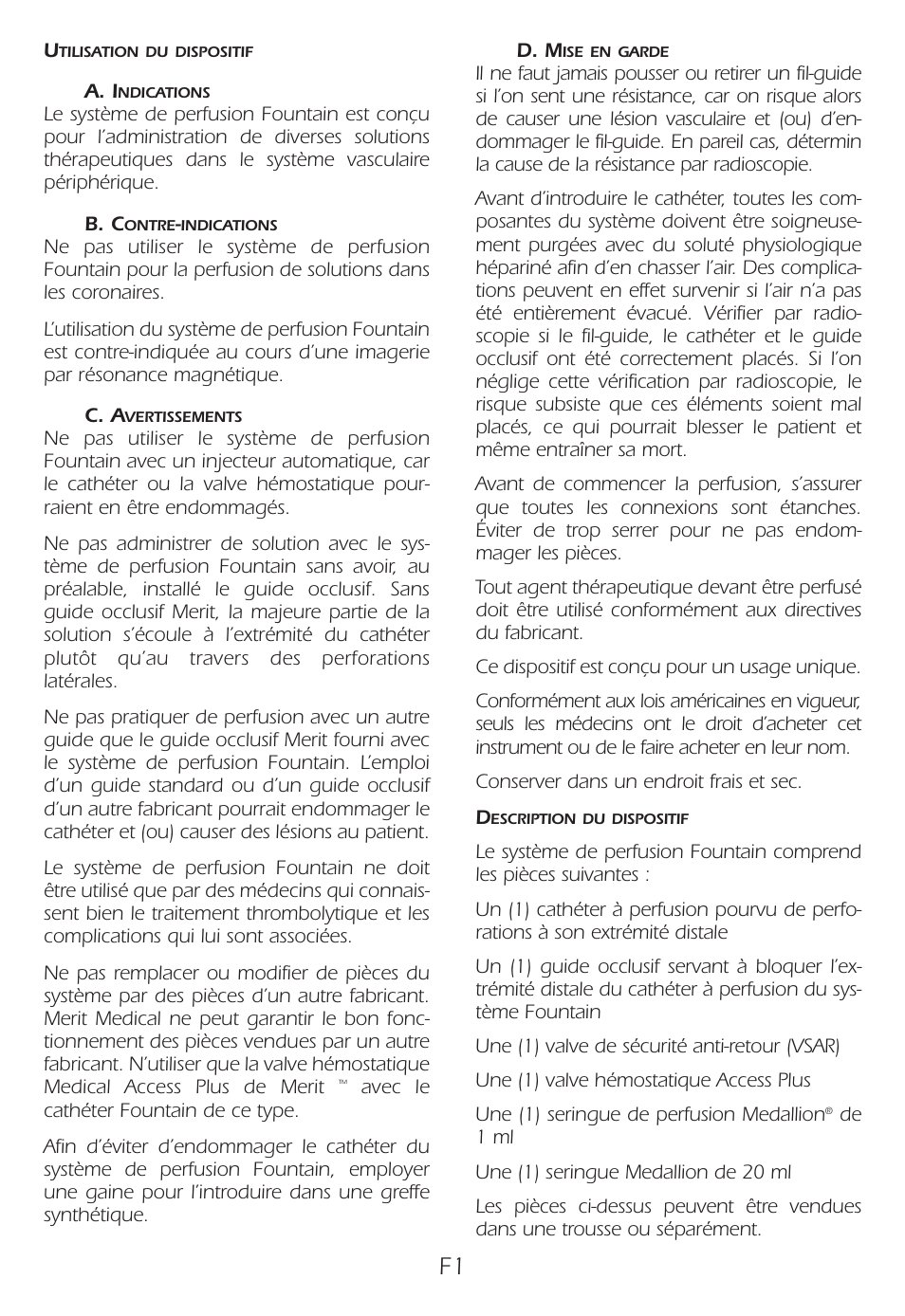 Merit Medical Fountain 4 French Infusion System User Manual | Page 11 / 80