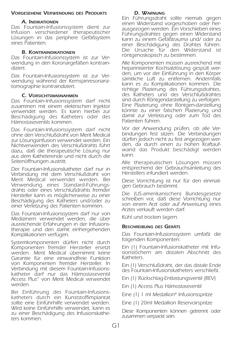 Merit Medical Fountain 4 French Infusion System User Manual | Page 27 / 80