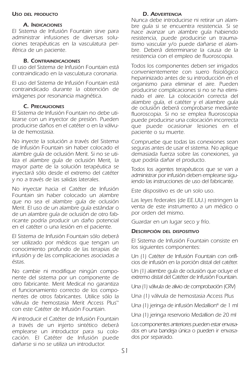 Merit Medical Fountain 4 French Infusion System User Manual | Page 35 / 80