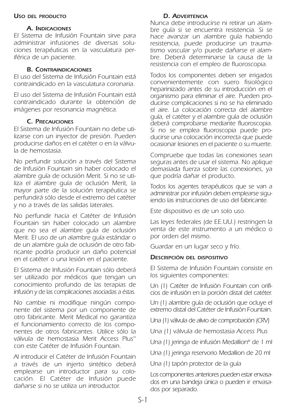 Merit Medical Fountain 5 French Infusion System User Manual | Page 35 / 80