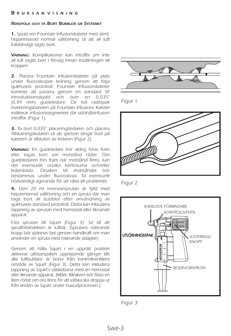 Swe-3 | Merit Medical Fountain 5 French with Squirt User Manual | Page 61 / 80