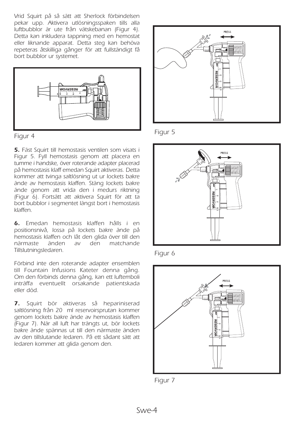 Swe-4 | Merit Medical Fountain 5 French with Squirt User Manual | Page 62 / 80