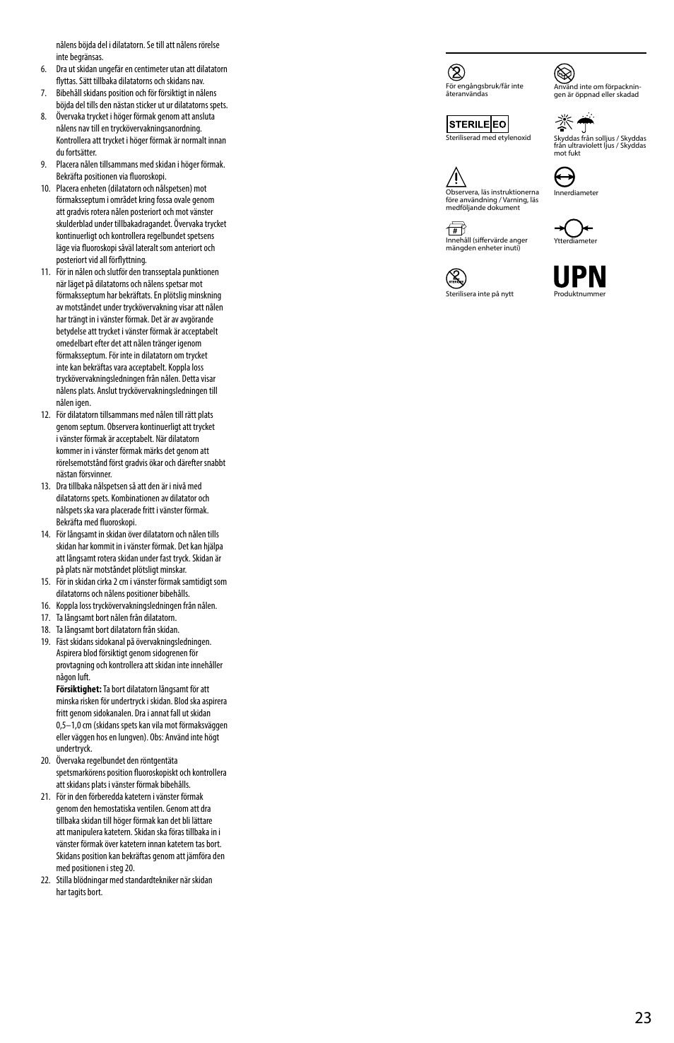 Merit Medical HeartSpan Fixed Curve Braided Transseptal Sheath User Manual | Page 23 / 24