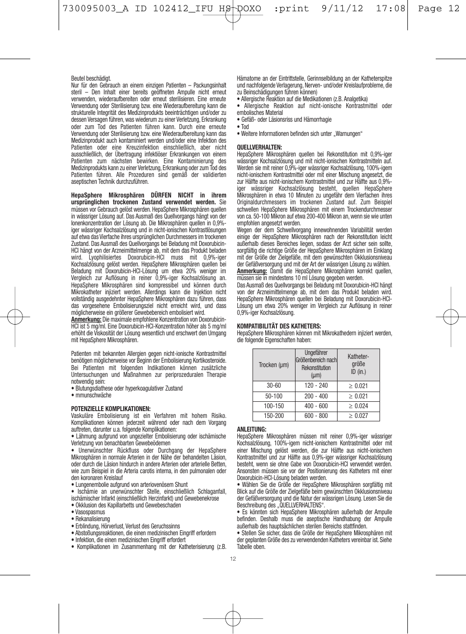 Merit Medical HepaSphere Microspheres(With Doxorubicin) IFU-Int'l User Manual | Page 12 / 96