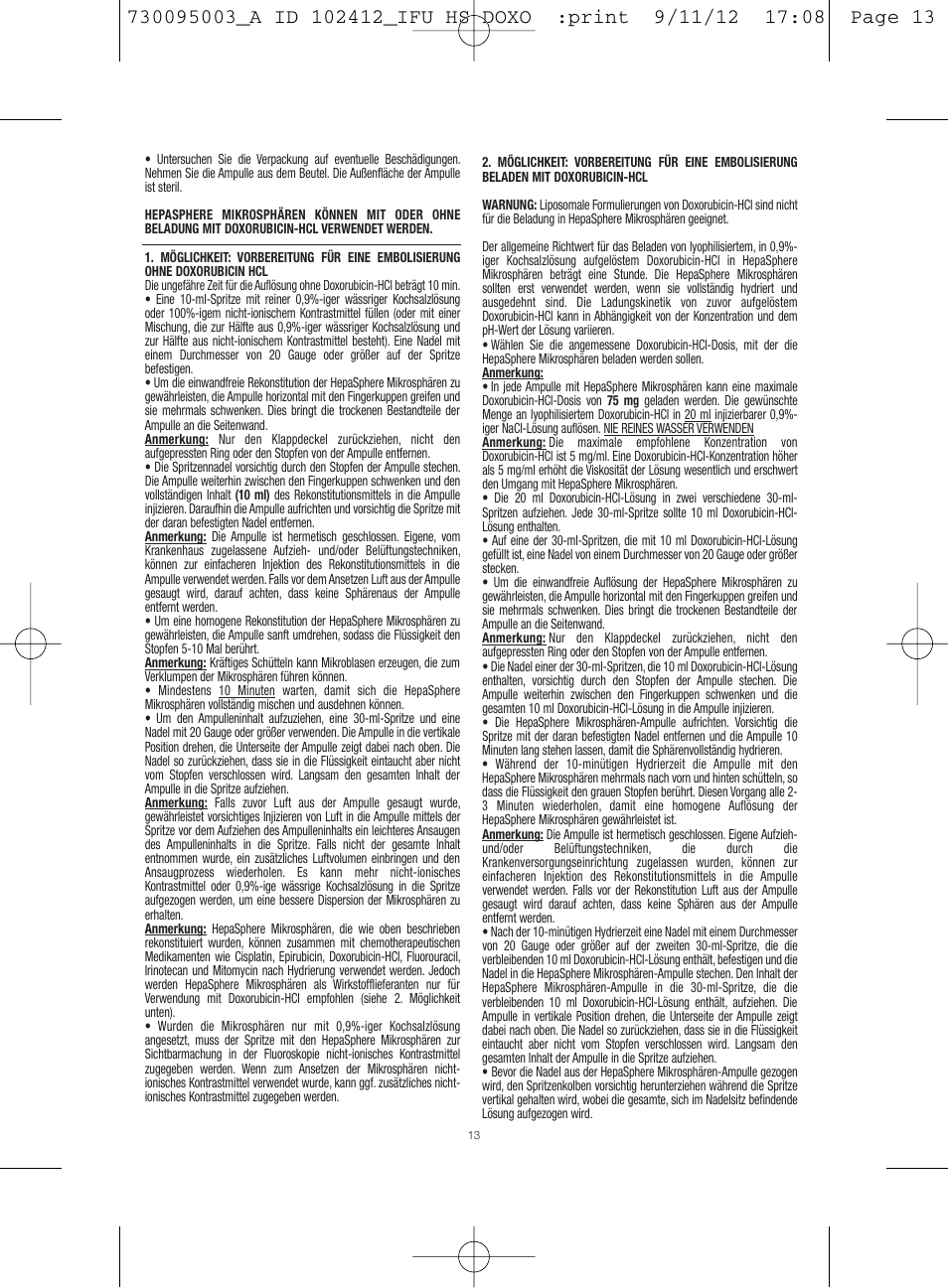Merit Medical HepaSphere Microspheres(With Doxorubicin) IFU-Int'l User Manual | Page 13 / 96