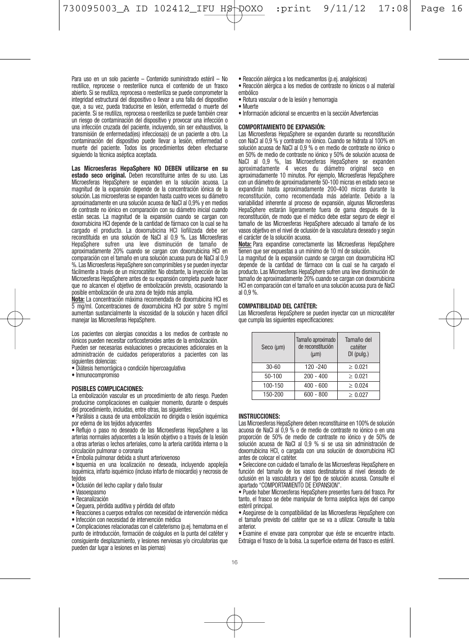 Merit Medical HepaSphere Microspheres(With Doxorubicin) IFU-Int'l User Manual | Page 16 / 96