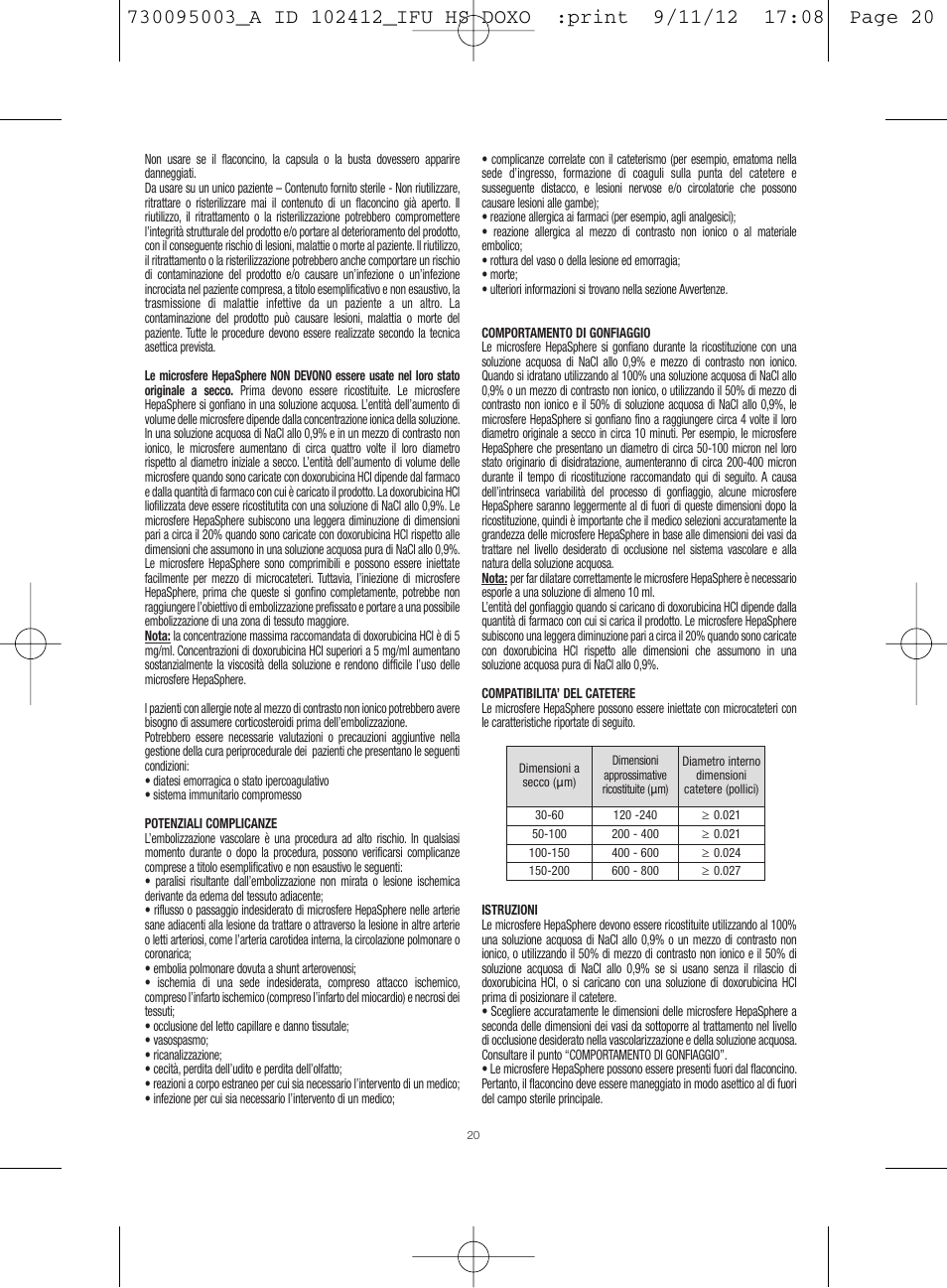 Merit Medical HepaSphere Microspheres(With Doxorubicin) IFU-Int'l User Manual | Page 20 / 96