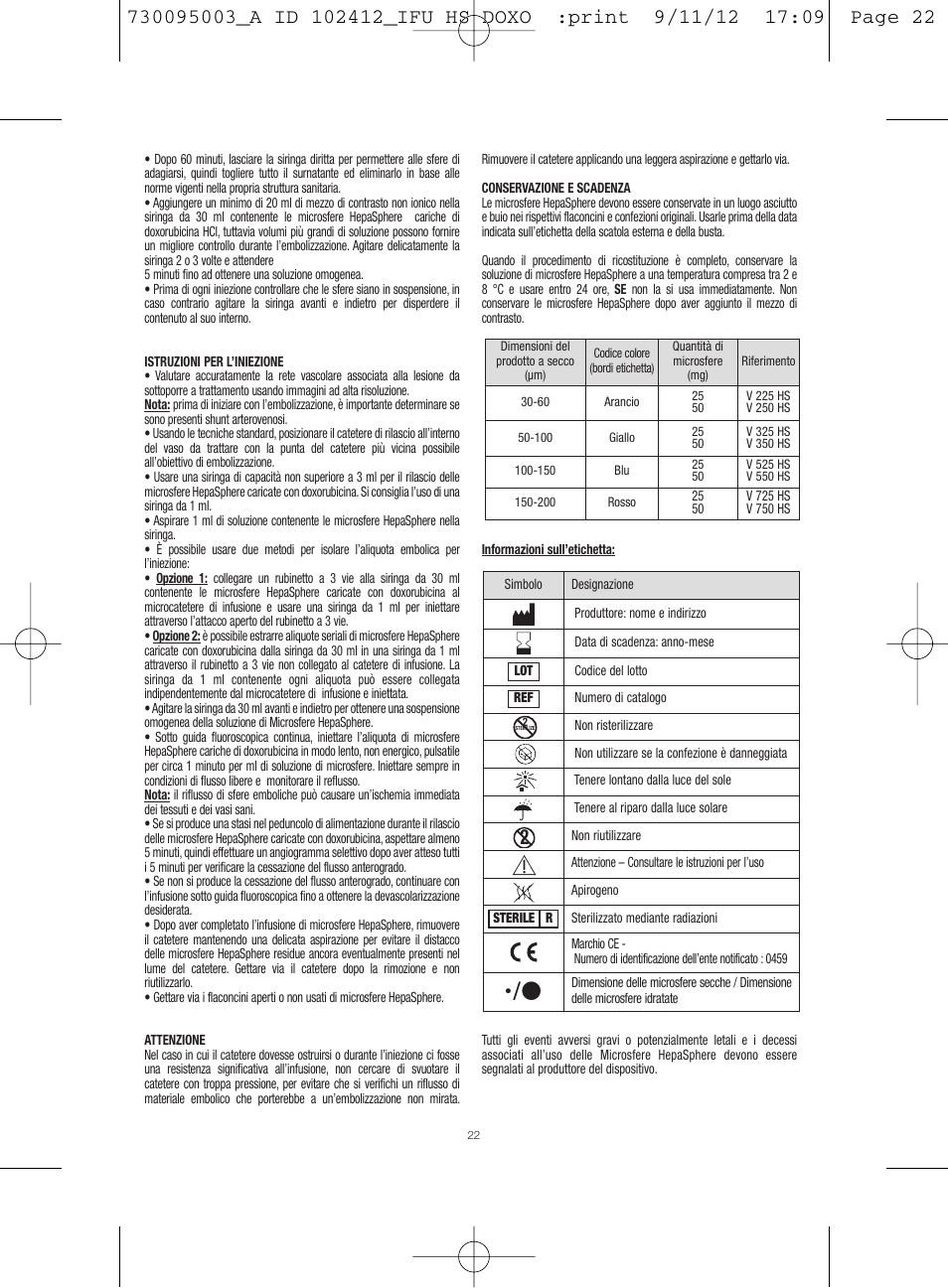 Merit Medical HepaSphere Microspheres(With Doxorubicin) IFU-Int'l User Manual | Page 22 / 96