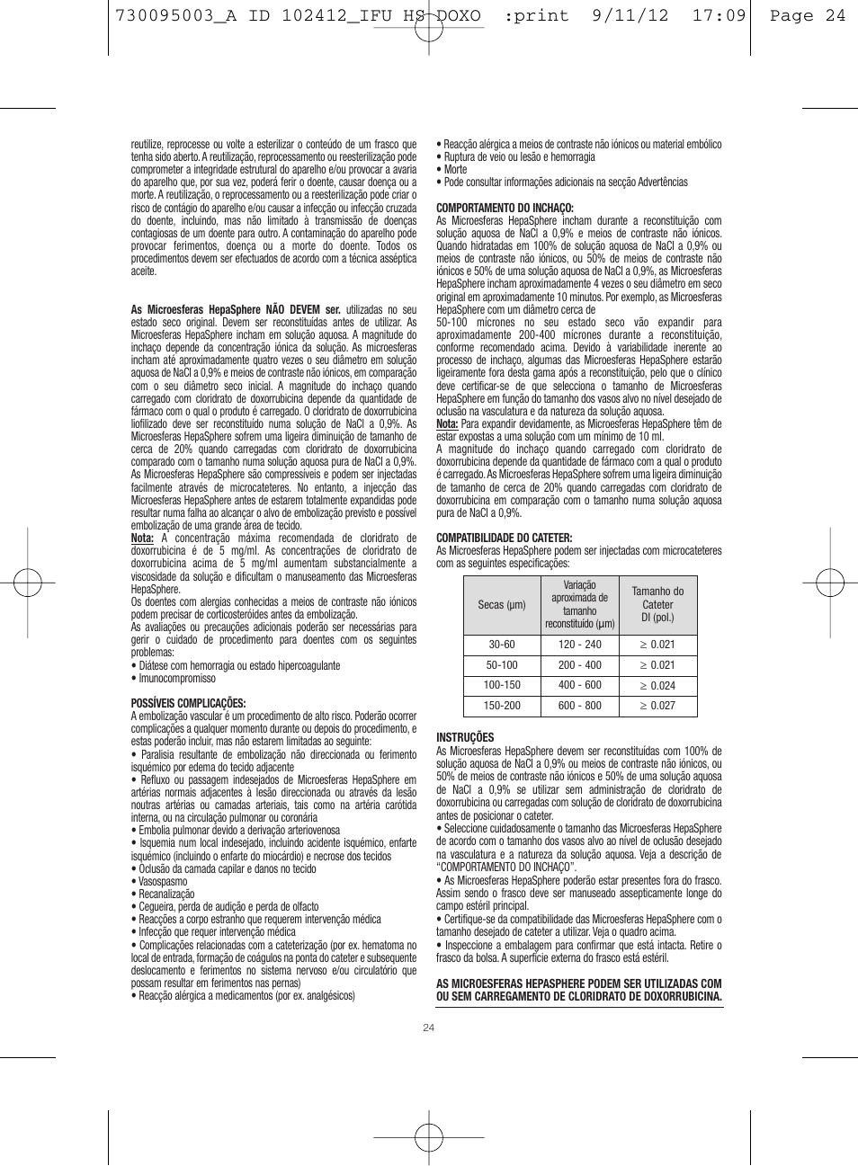 Merit Medical HepaSphere Microspheres(With Doxorubicin) IFU-Int'l User Manual | Page 24 / 96
