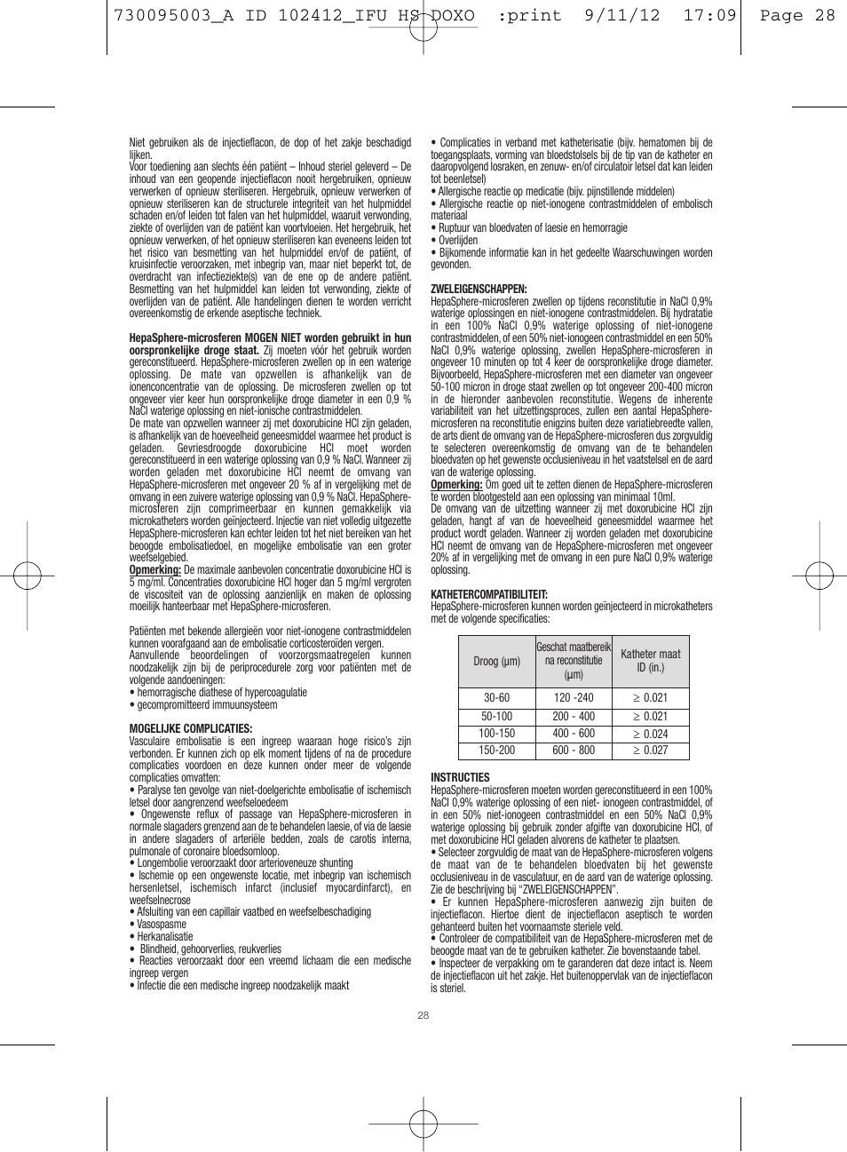 Merit Medical HepaSphere Microspheres(With Doxorubicin) IFU-Int'l User Manual | Page 28 / 96
