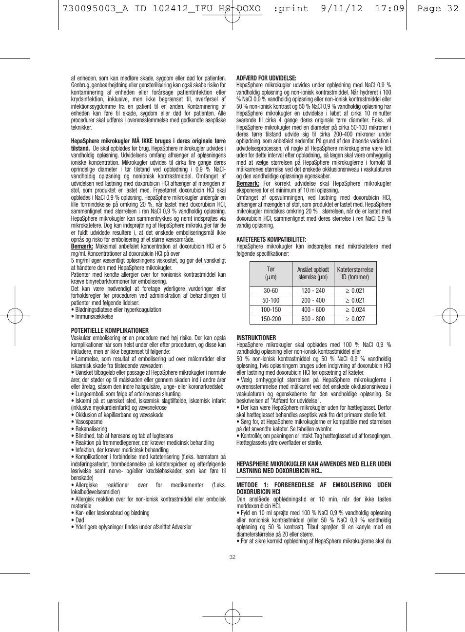 Merit Medical HepaSphere Microspheres(With Doxorubicin) IFU-Int'l User Manual | Page 32 / 96
