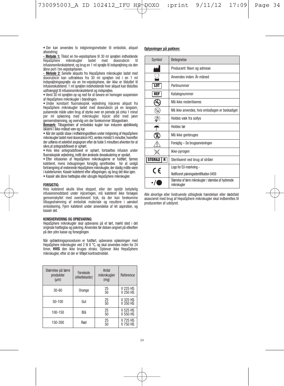 Merit Medical HepaSphere Microspheres(With Doxorubicin) IFU-Int'l User Manual | Page 34 / 96