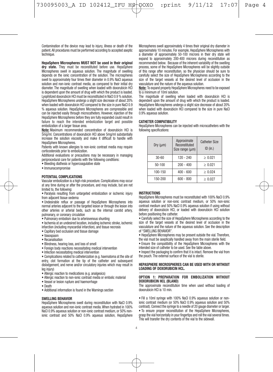 Merit Medical HepaSphere Microspheres(With Doxorubicin) IFU-Int'l User Manual | Page 4 / 96