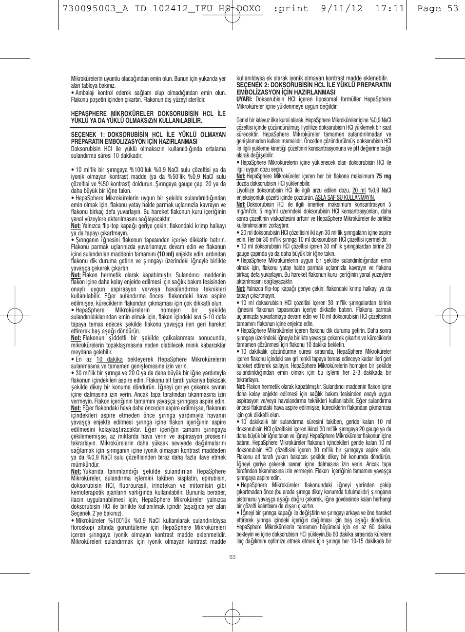 Merit Medical HepaSphere Microspheres(With Doxorubicin) IFU-Int'l User Manual | Page 53 / 96