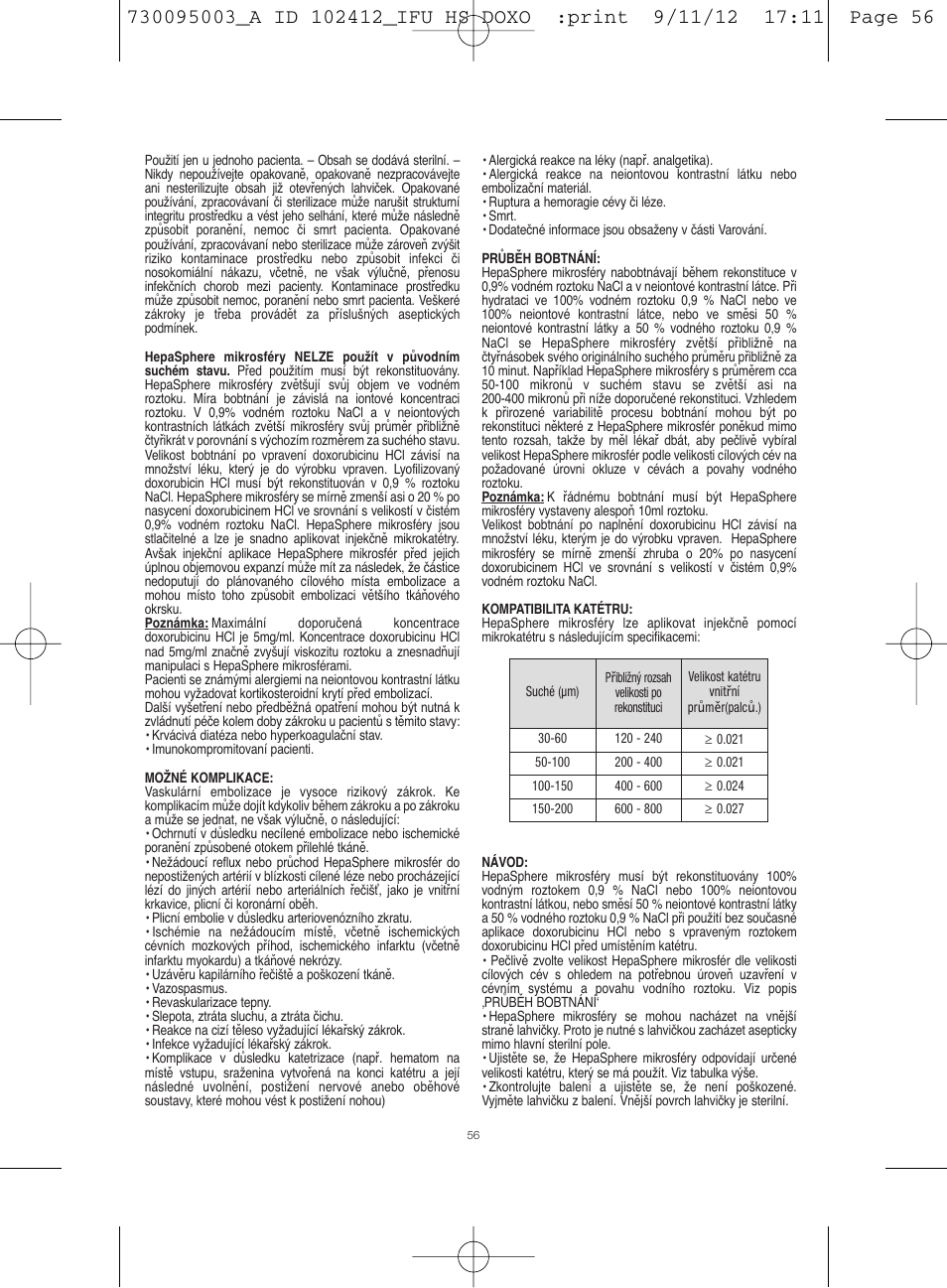 Merit Medical HepaSphere Microspheres(With Doxorubicin) IFU-Int'l User Manual | Page 56 / 96