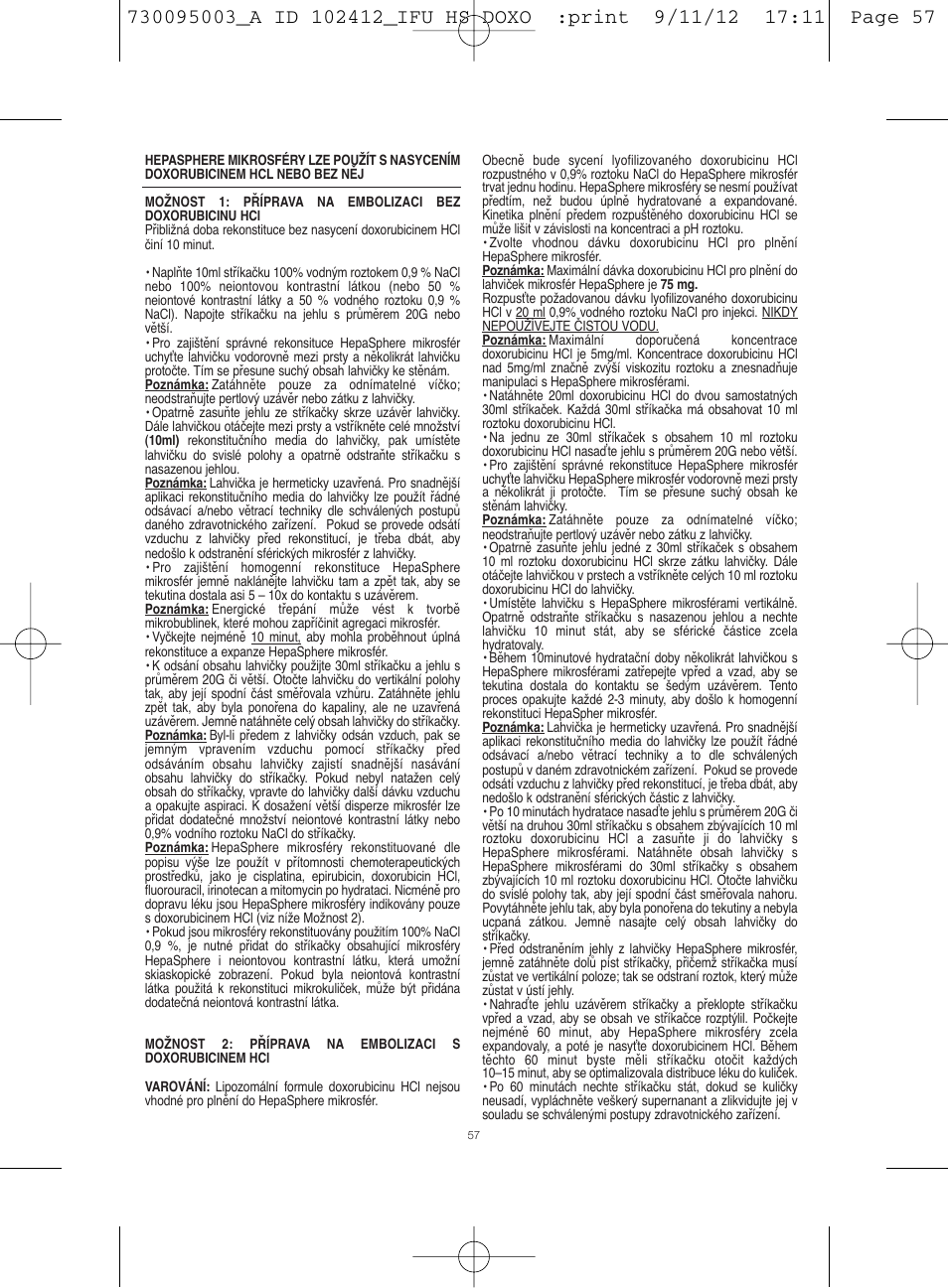 Merit Medical HepaSphere Microspheres(With Doxorubicin) IFU-Int'l User Manual | Page 57 / 96