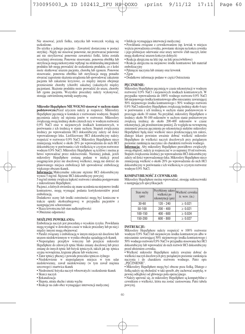 Merit Medical HepaSphere Microspheres(With Doxorubicin) IFU-Int'l User Manual | Page 60 / 96