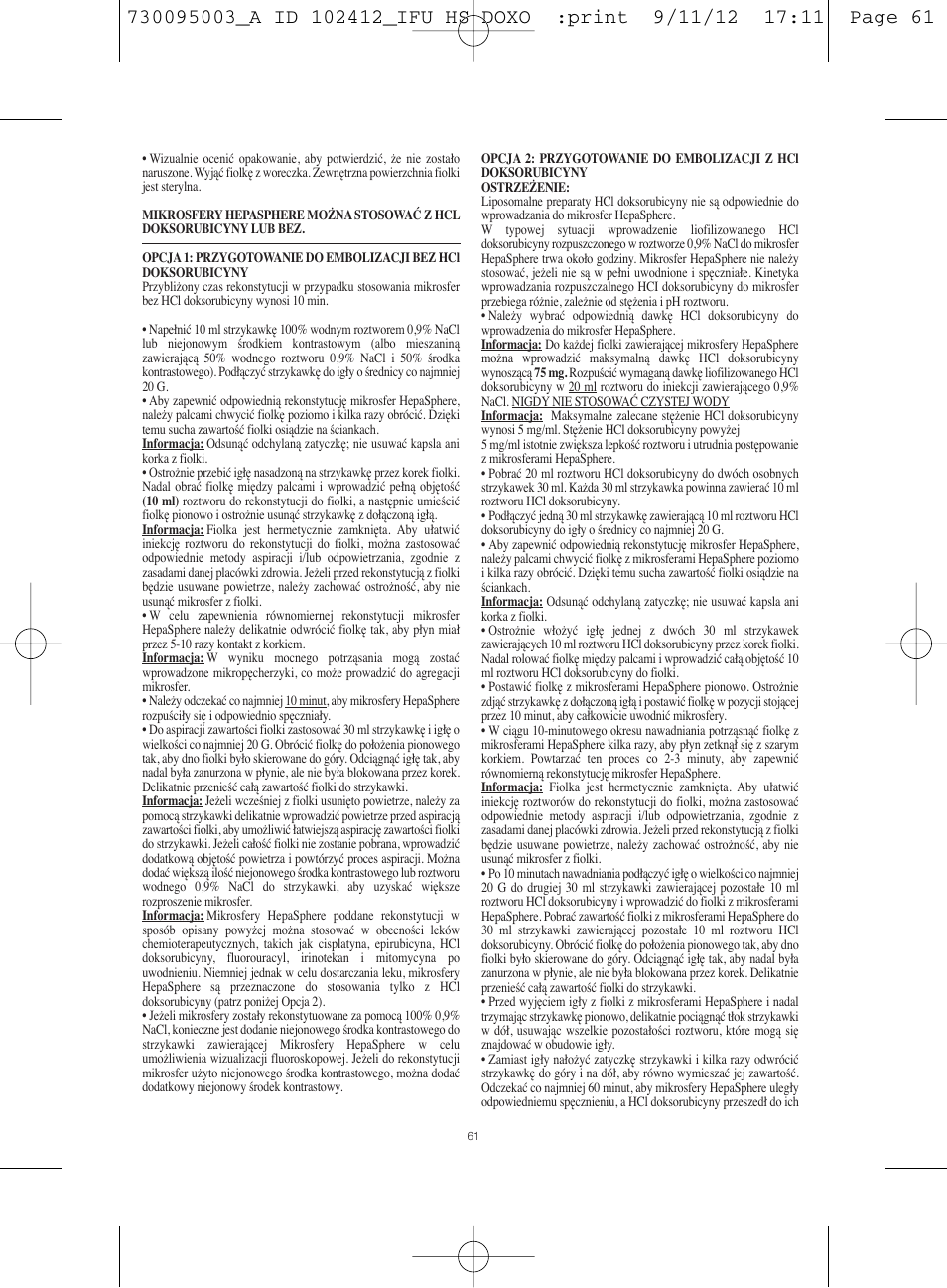 Merit Medical HepaSphere Microspheres(With Doxorubicin) IFU-Int'l User Manual | Page 61 / 96