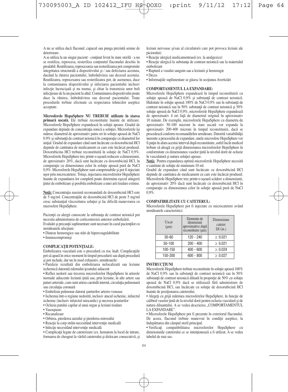 Merit Medical HepaSphere Microspheres(With Doxorubicin) IFU-Int'l User Manual | Page 64 / 96
