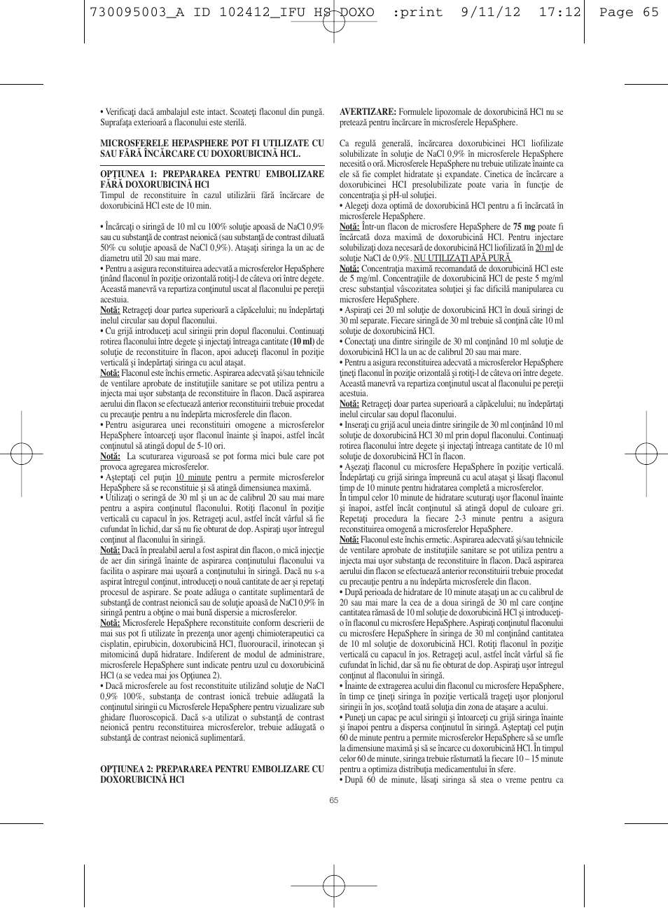Merit Medical HepaSphere Microspheres(With Doxorubicin) IFU-Int'l User Manual | Page 65 / 96