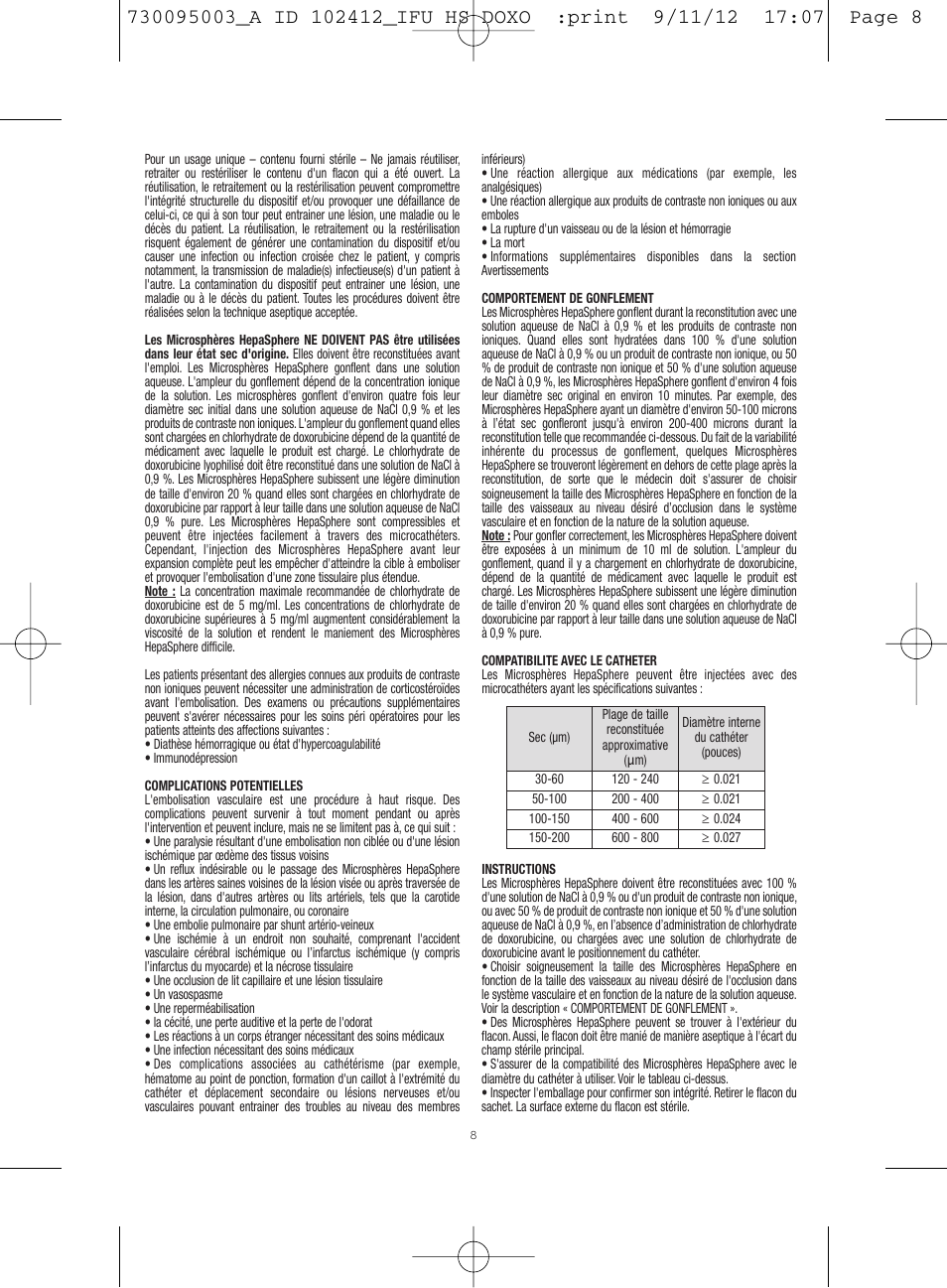 Merit Medical HepaSphere Microspheres(With Doxorubicin) IFU-Int'l User Manual | Page 8 / 96