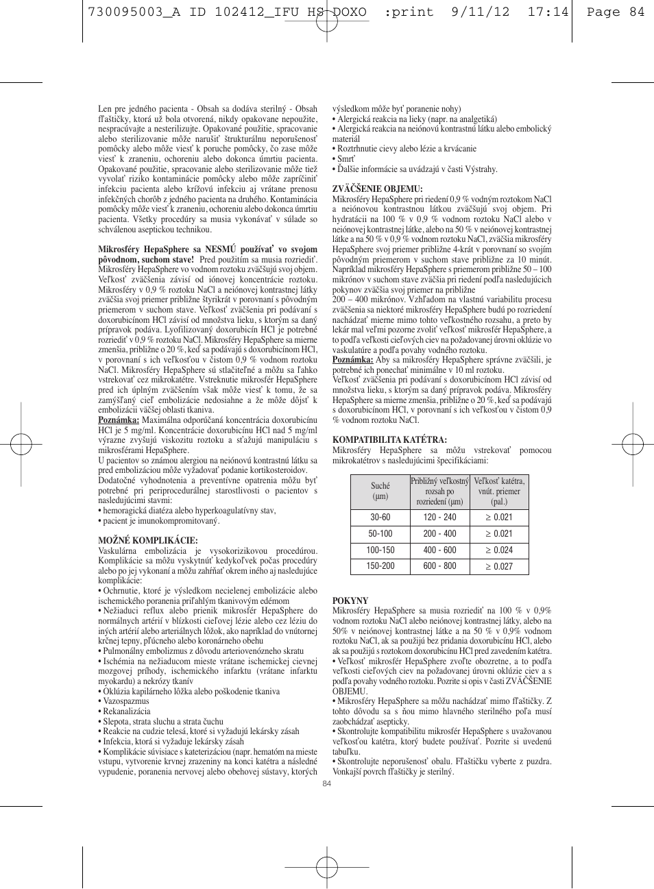 Merit Medical HepaSphere Microspheres(With Doxorubicin) IFU-Int'l User Manual | Page 84 / 96