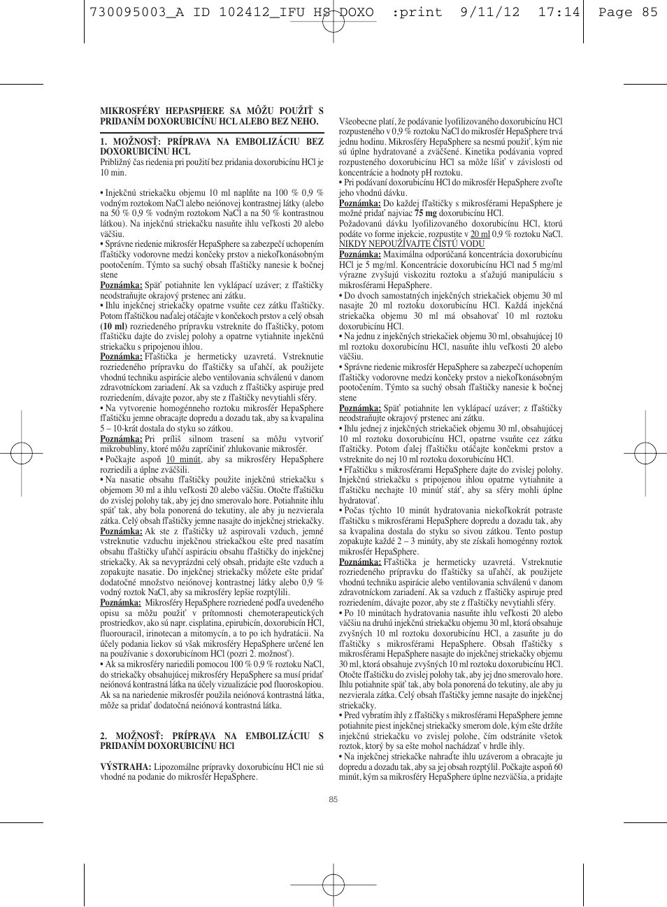 Merit Medical HepaSphere Microspheres(With Doxorubicin) IFU-Int'l User Manual | Page 85 / 96