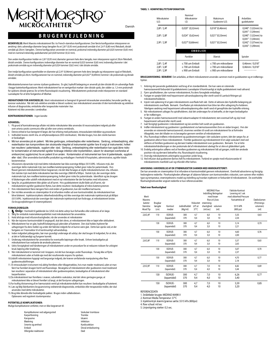 Microcatheter | Merit Medical Maestro Microcatheter User Manual | Page 10 / 12