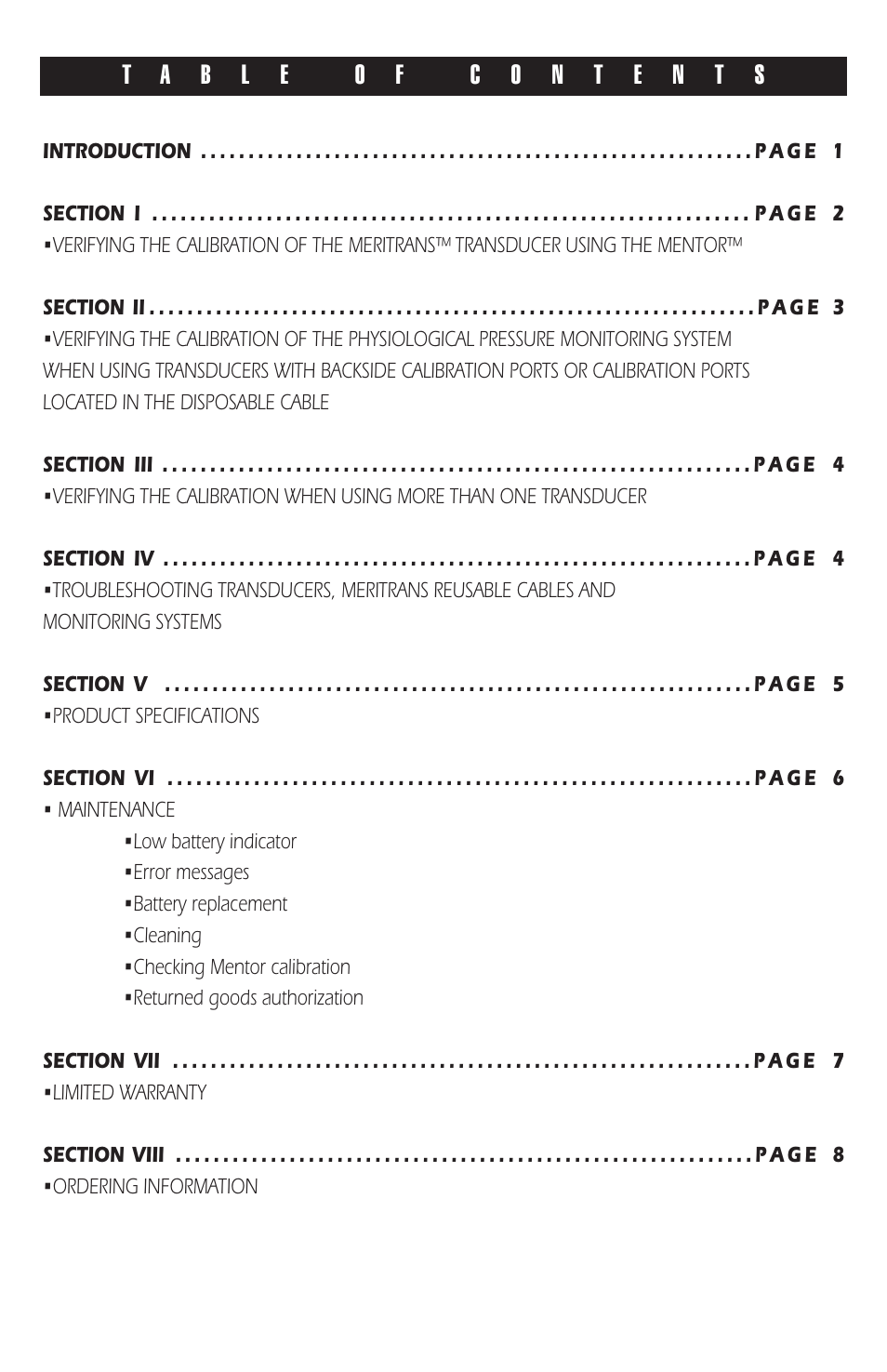 Merit Medical Mentor Simulator/Tester User Manual | Page 2 / 12