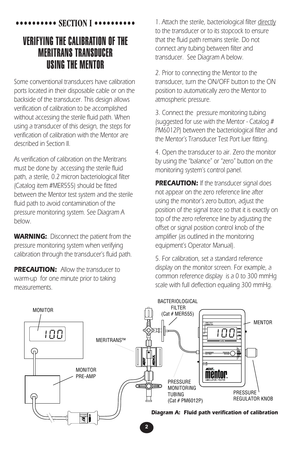 Merit Medical Mentor Simulator/Tester User Manual | Page 4 / 12