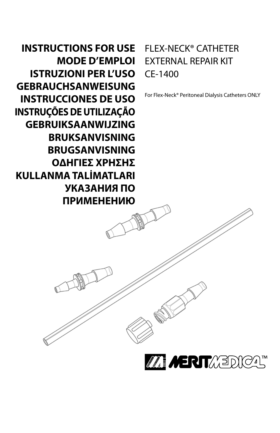 Merit Medical PD Catheter Repair Kit IFU User Manual | 26 pages