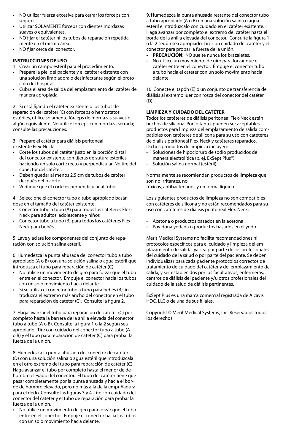 Merit Medical PD Catheter Repair Kit IFU User Manual | Page 11 / 26