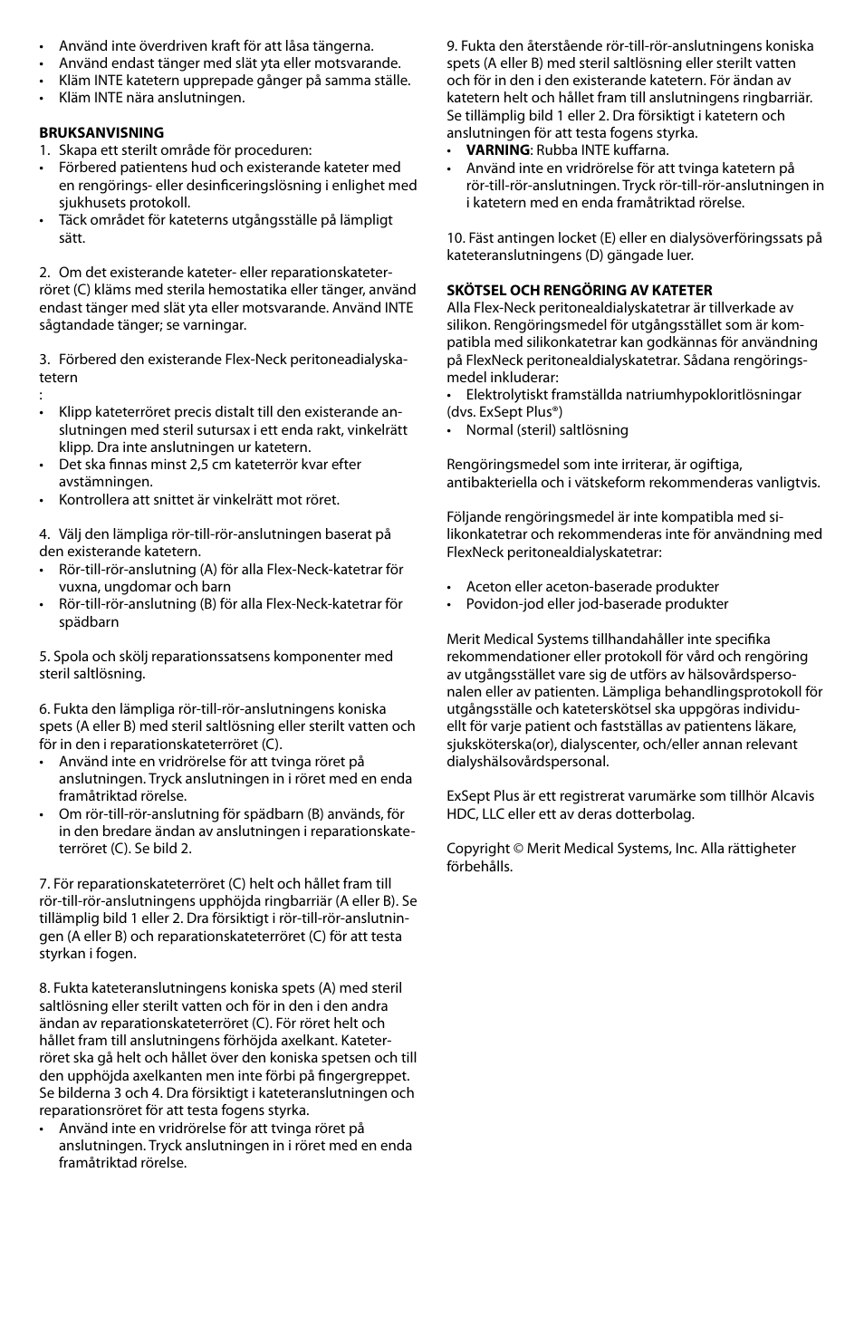 Merit Medical PD Catheter Repair Kit IFU User Manual | Page 17 / 26