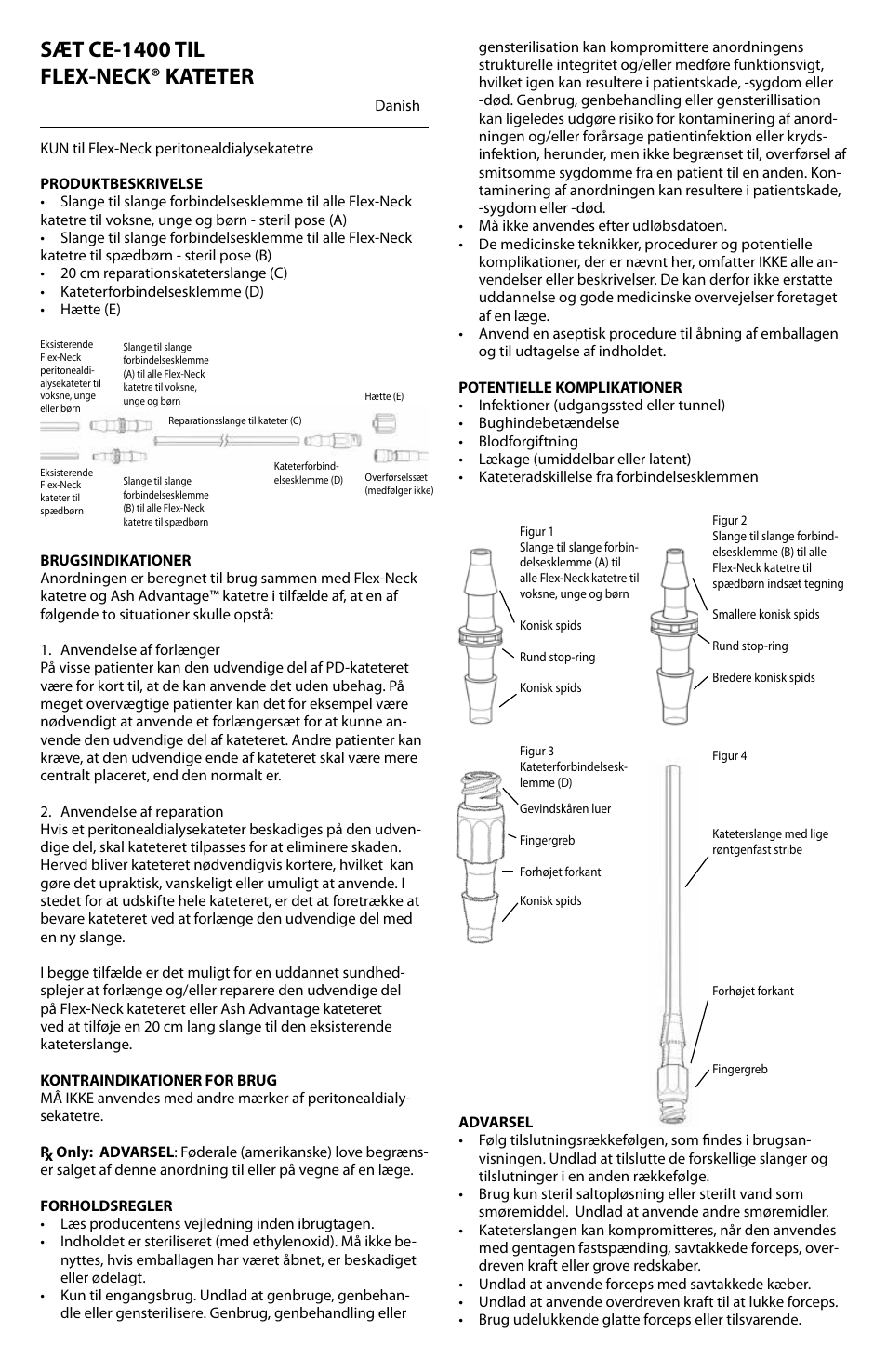 Sæt ce-1400 til flex-neck® kateter | Merit Medical PD Catheter Repair Kit IFU User Manual | Page 18 / 26