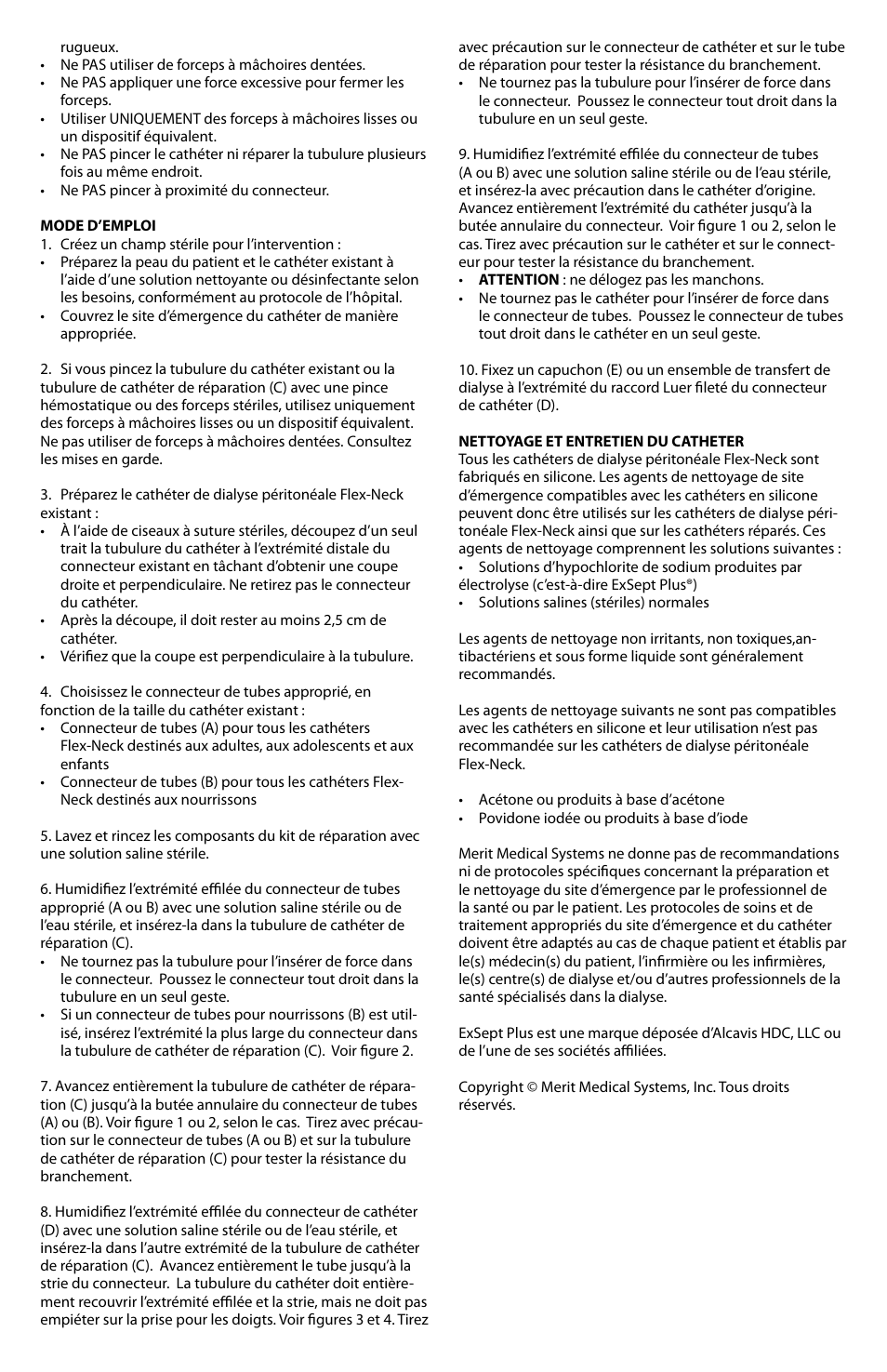 Merit Medical PD Catheter Repair Kit IFU User Manual | Page 5 / 26