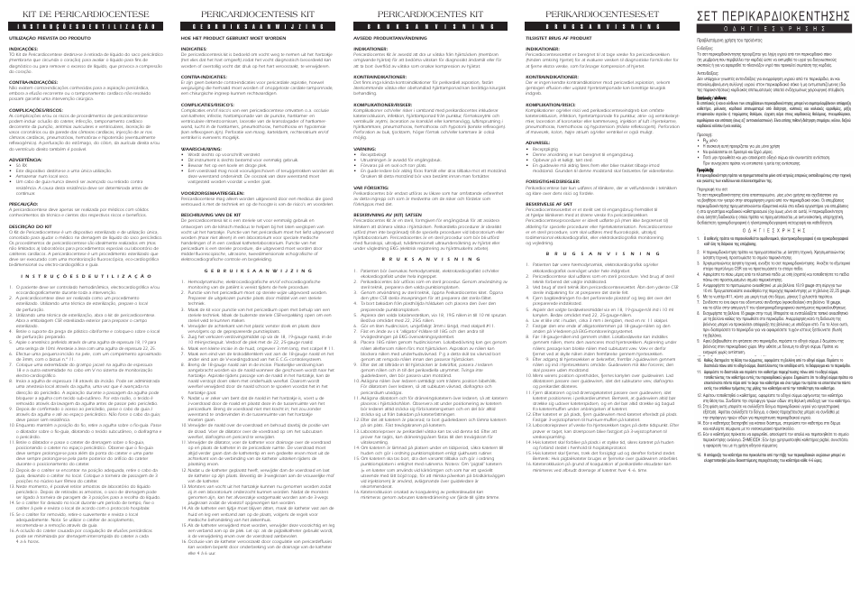 Kit de pericardiocentese, Pericardiocentes kit, Pericardiocentesis kit | Perikardiocentesesæt | Merit Medical Pericardiocentesis Kit User Manual | Page 2 / 2