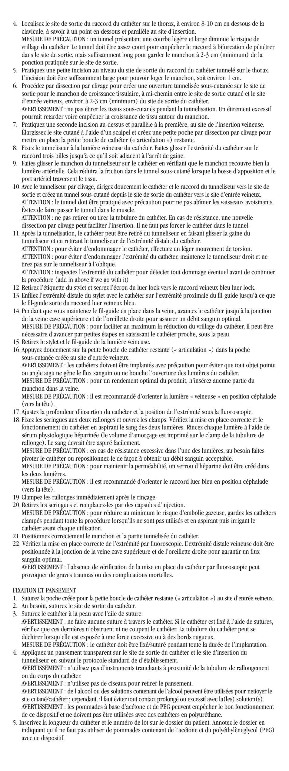 Merit Medical ProGuide Chronic Dialysis Catheter User Manual | Page 12 / 61