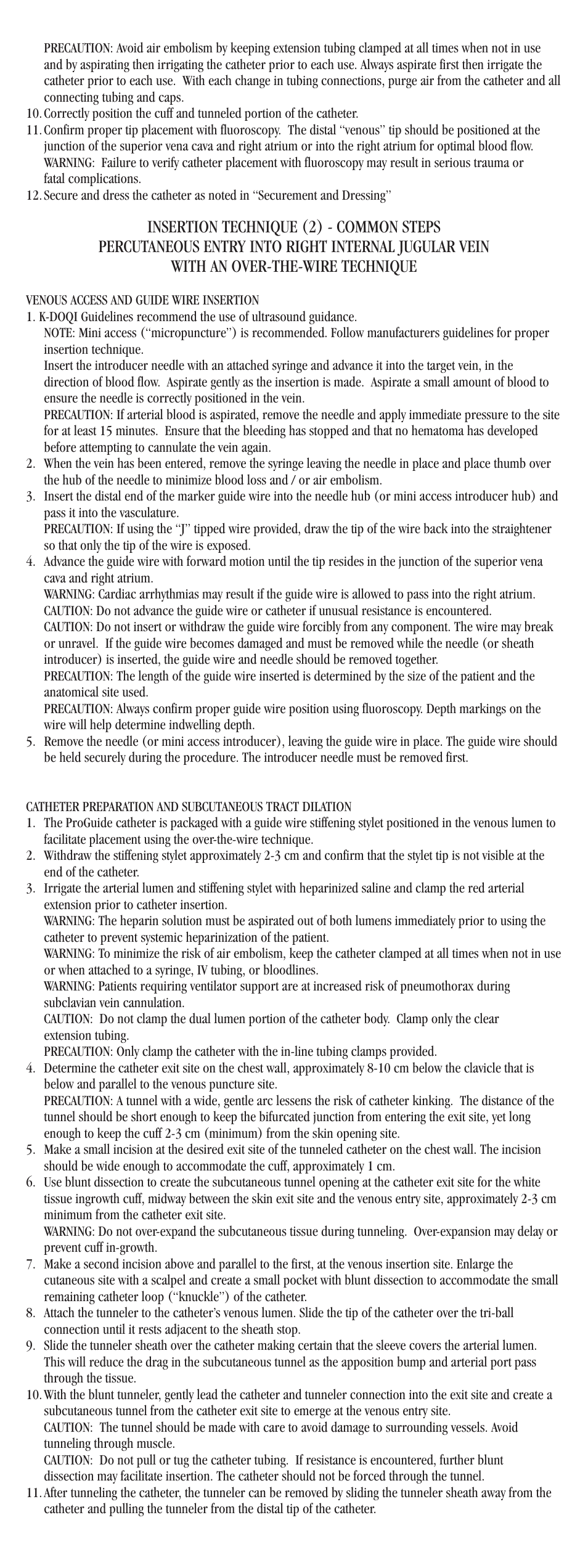 Merit Medical ProGuide Chronic Dialysis Catheter User Manual | Page 5 / 61