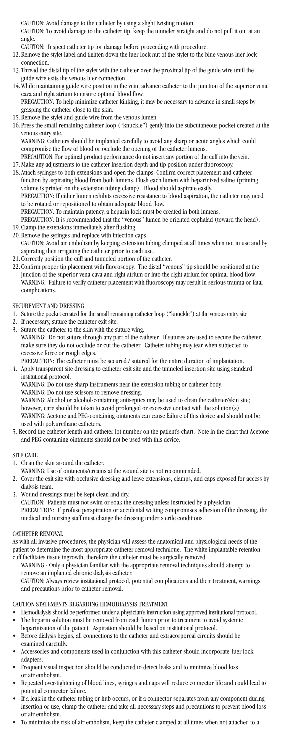 Merit Medical ProGuide Chronic Dialysis Catheter User Manual | Page 6 / 61